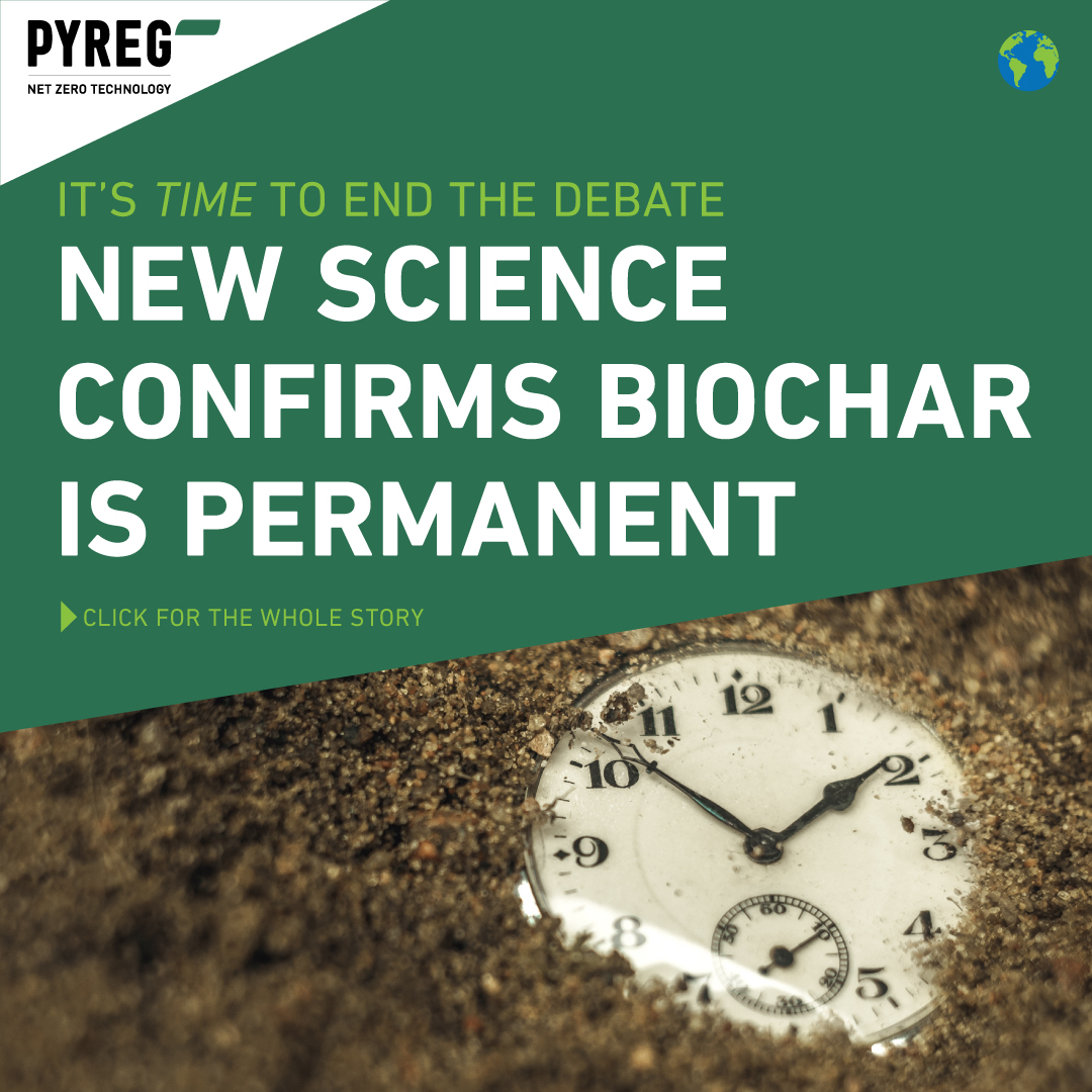 PYREG and science: Biochar is permanent