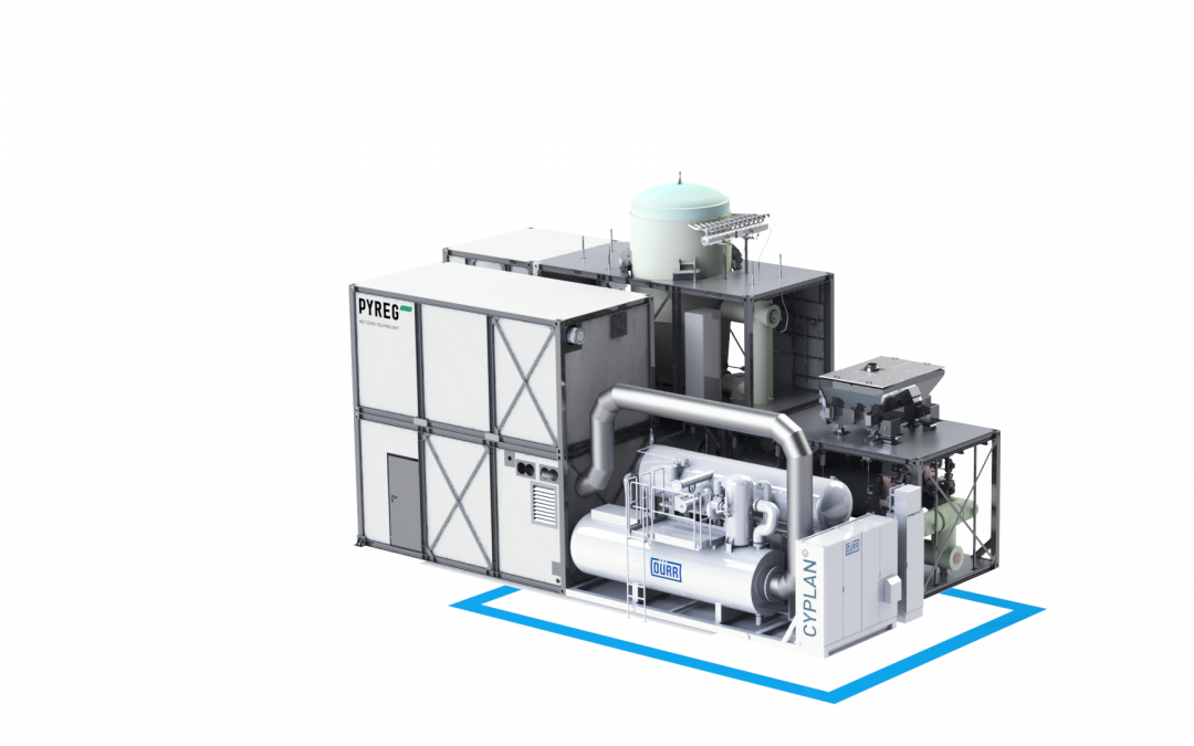 Elek­tri­scher Strom in Kraft-Wärme-Kopp­lung mit Dürr Cyplan® ORC-Technologie